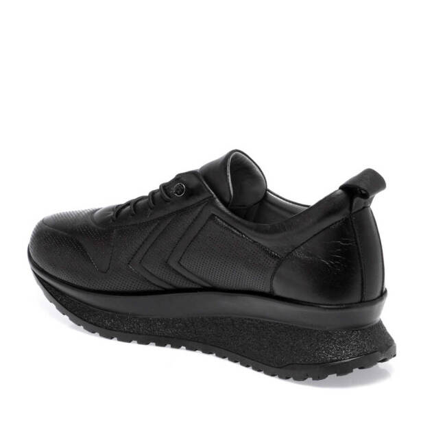 Siyah Deri Kadın Sneaker - K24I1AY67094-A23 - 2