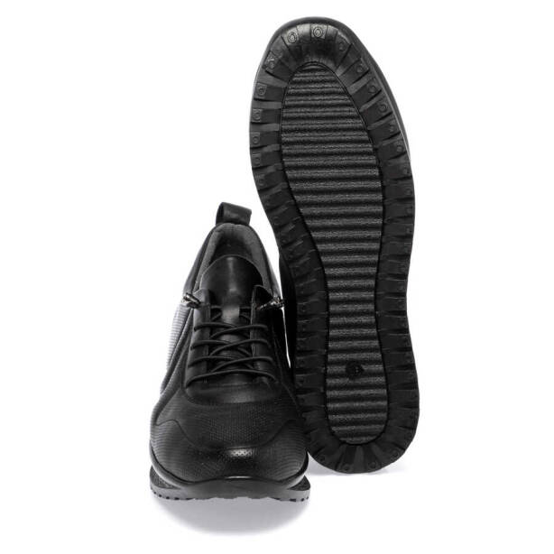 Siyah Deri Kadın Sneaker - K24I1AY67094-A23 - 4