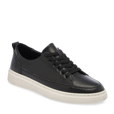  Siyah Deri Kadın Sneaker - K24I1AY67096-A23 