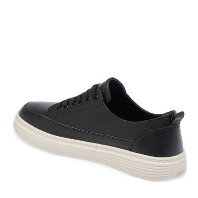  Siyah Deri Kadın Sneaker - K24I1AY67096-A23 - 2