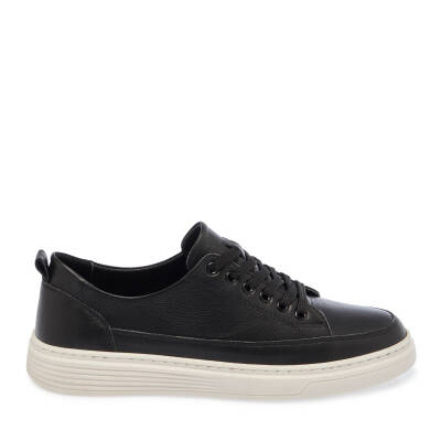  Siyah Deri Kadın Sneaker - K24I1AY67096-A23 - 3