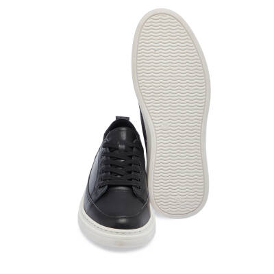  Siyah Deri Kadın Sneaker - K24I1AY67096-A23 - 4