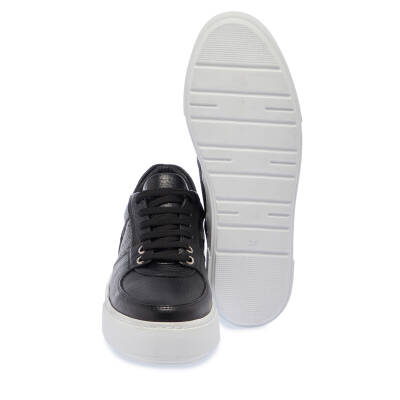  Siyah Deri Kadın Sneaker - K24I1AY67103-A23 - 4