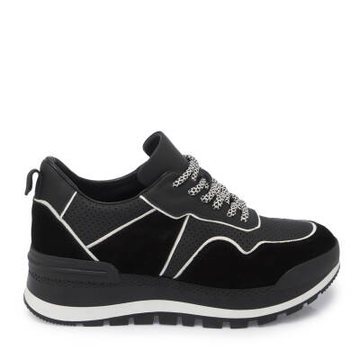  Siyah Deri Kadın Sneaker - K24I1AY67120-W19 - 3