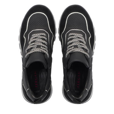  Siyah Deri Kadın Sneaker - K24I1AY67120-W19 - 5