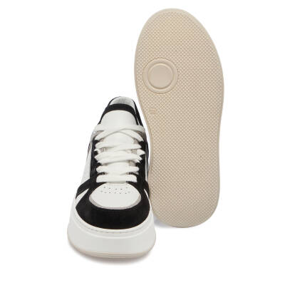  Siyah Deri Kadın Sneaker - K24I1AY67133-A01 - 4