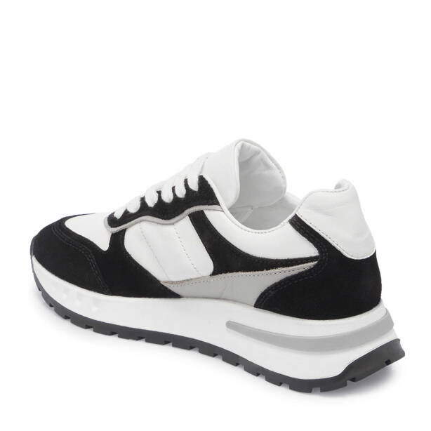 Siyah Deri Kadın Sneaker - K24I1AY67136-A01 - Tergan