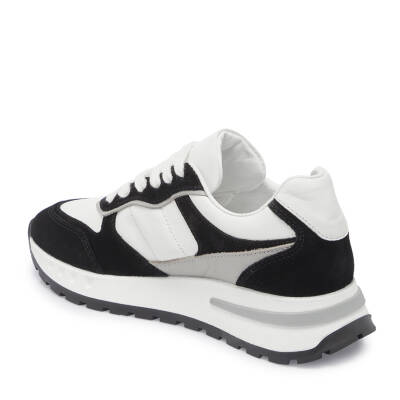  Siyah Deri Kadın Sneaker - K24I1AY67136-A01 - 2