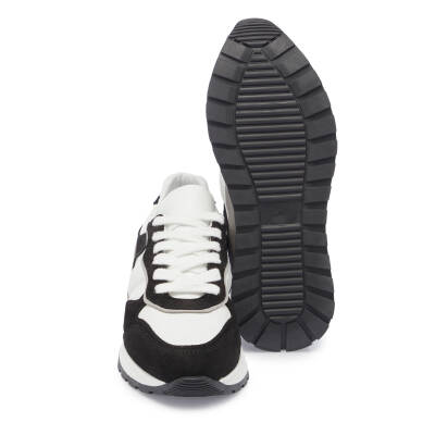  Siyah Deri Kadın Sneaker - K24I1AY67136-A01 - 4