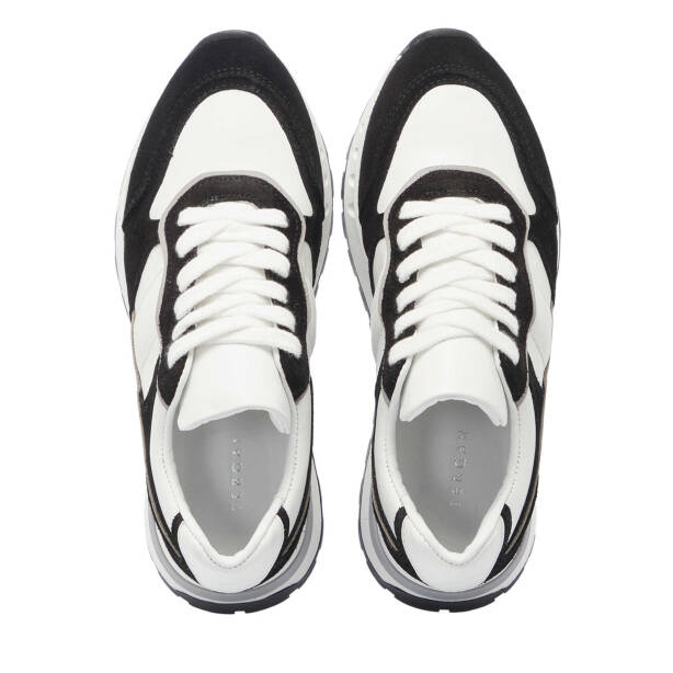 Siyah Deri Kadın Sneaker - K24I1AY67136-A01 - Tergan