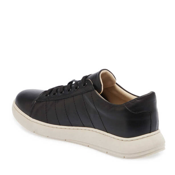 Siyah Deri Kadın Sneaker - K24I1AY67138-A23 - 2