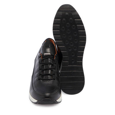  Siyah Deri Kadın Sneaker - K24I1AY67145-A23 - 4