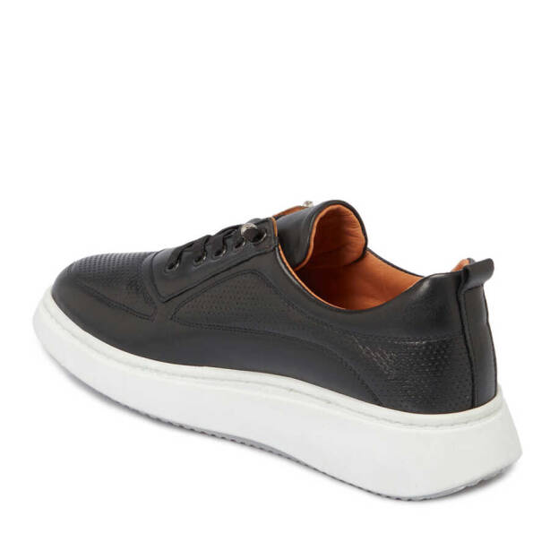 Siyah Hakiki Deri Kadın Sneaker - K24I1AY67146-A23 - 2