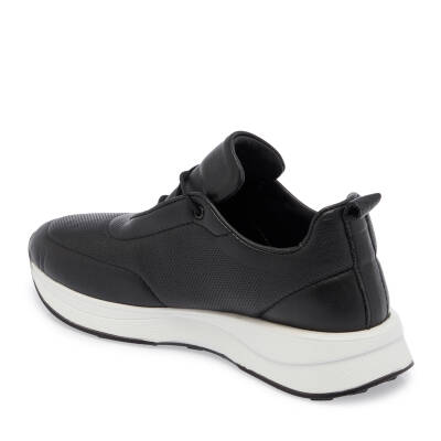 Siyah Deri Kadın Sneaker - K24I1AY67151-A23 - 2