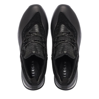  Siyah Deri Kadın Sneaker - K24I1AY67195-A23 - 5