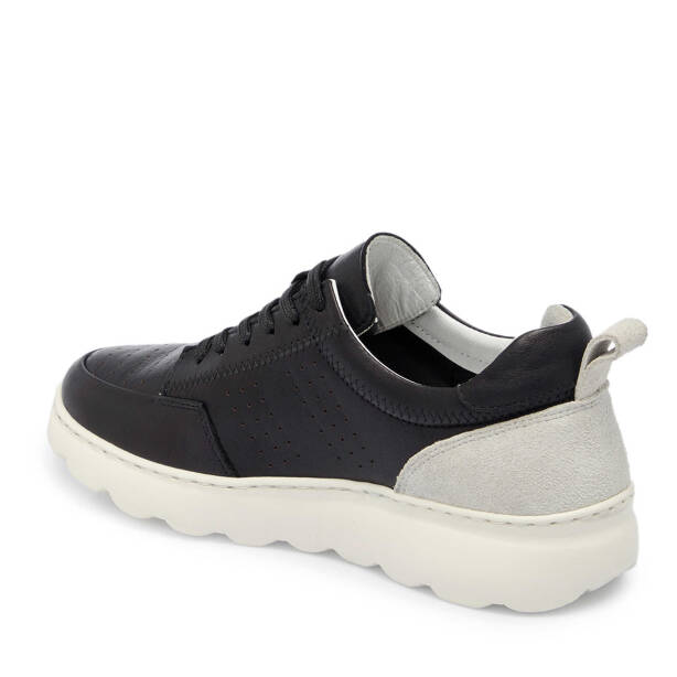 Siyah Deri Kadın Sneaker - K24I1AY67297-A23 - Tergan