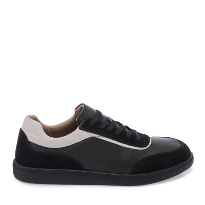 Siyah Deri Kadın Sneaker - K24I1AY67301-A23 - 3