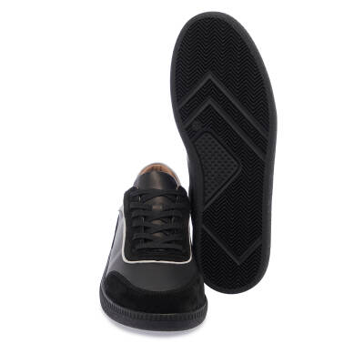 Siyah Deri Kadın Sneaker - K24I1AY67301-A23 - 4