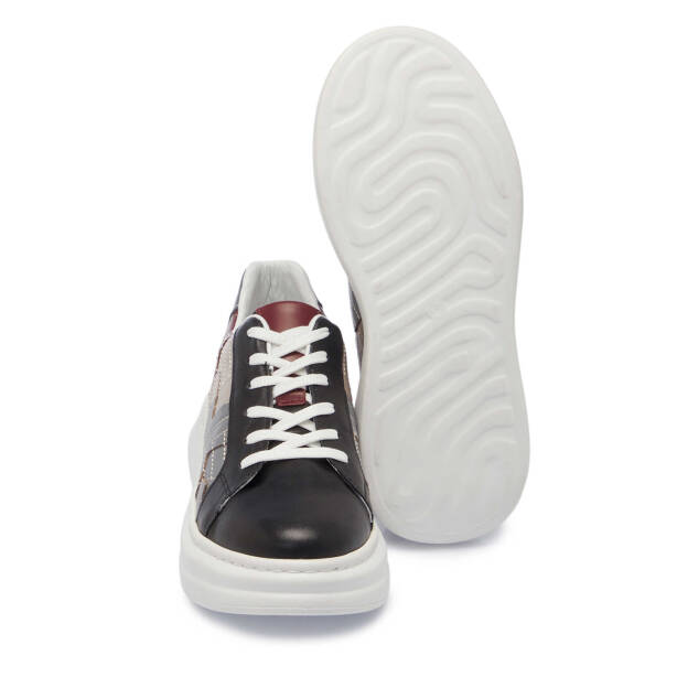 Siyah Deri Kadın Sneaker - K24I1AY67306-A23 - 4