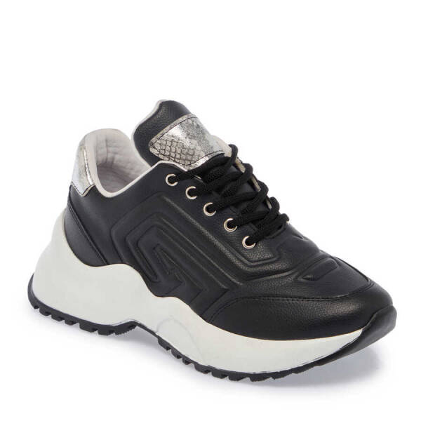 Siyah Hakiki Deri Kadın Sneaker - K24I1AY67325-A23 - 2