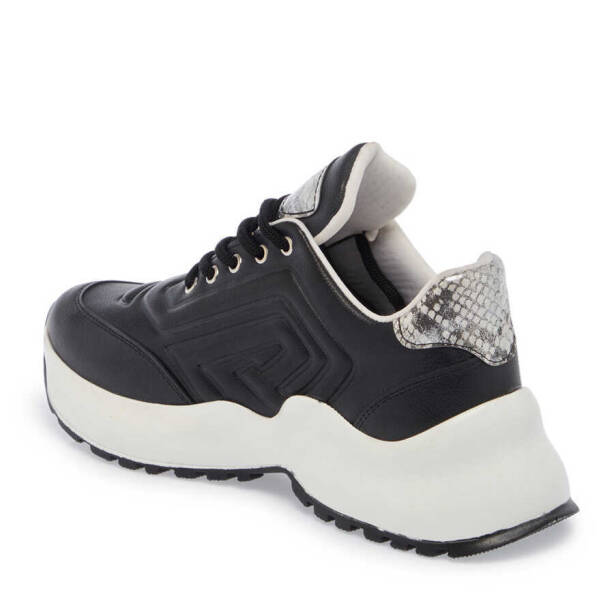 Siyah Hakiki Deri Kadın Sneaker - K24I1AY67325-A23 - 3