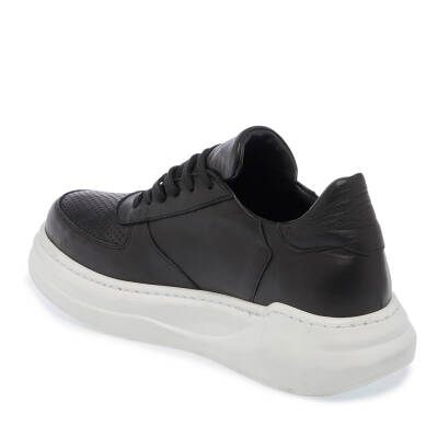 Siyah Deri Kadın Sneaker - K24I1AY67335-A23 - 2