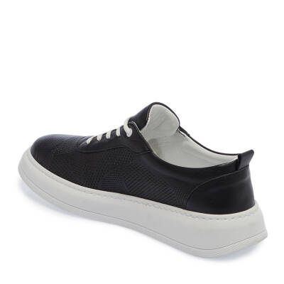  Siyah Deri Kadın Sneaker - K24I1AY67340-A23 - 2