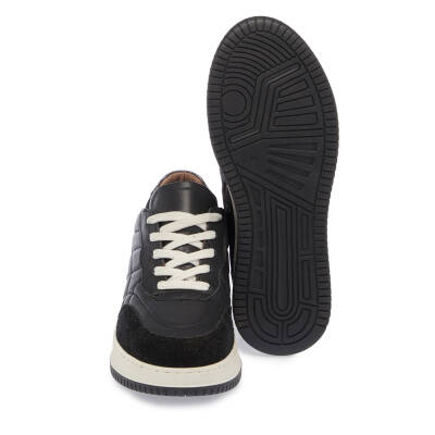  Siyah Deri Kadın Sneaker - K24I1AY67346-W19 | Siyah - 4