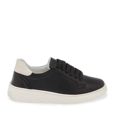  Siyah Deri Kadın Sneaker - K24I1AY67349-A23 | Siyah - 3