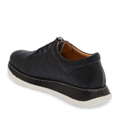  Siyah Deri Kadın Sneaker - K24I1AY67360-A23 - 2