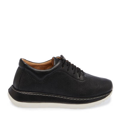  Siyah Deri Kadın Sneaker - K24I1AY67360-A23 - 3