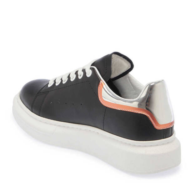 Siyah Deri Kadın Sneaker - K24I1AY67484-O6H - 2