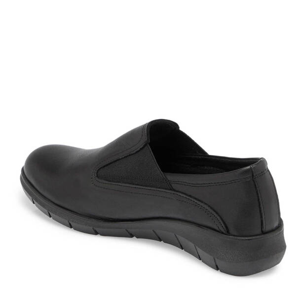 Siyah Hakiki Deri Kadın Sneaker - K24S1AY67529-A23 - 3