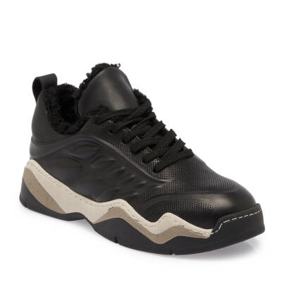 Siyah Deri Kadın Sneaker - K24S1AY67536-A01 - 1
