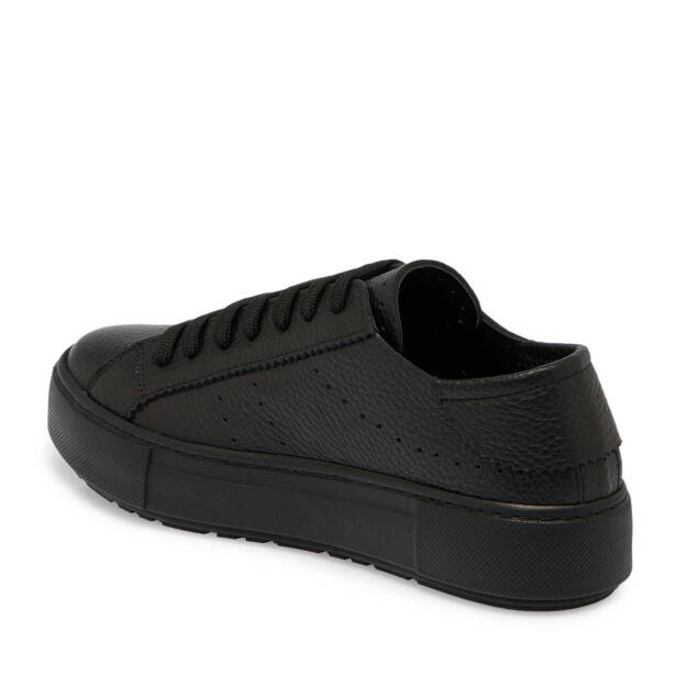 Siyah Deri Kadın Sneaker - K24S1AY67575-A41 - 2