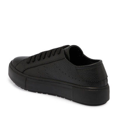 Siyah Deri Kadın Sneaker - K24S1AY67575-A41 - 2