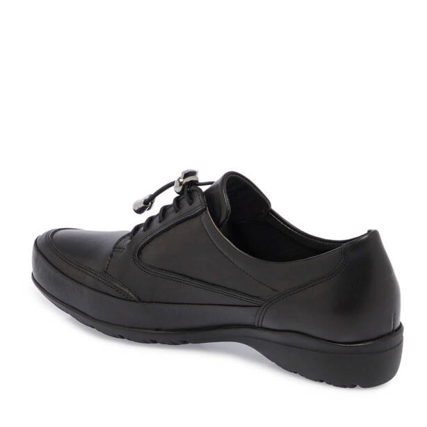 Siyah Deri Kadın Sneaker - K24S1AY67626-A23 - 2