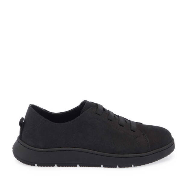 Siyah Deri Kadın Sneaker - K24S1AY67641-A64 - 3