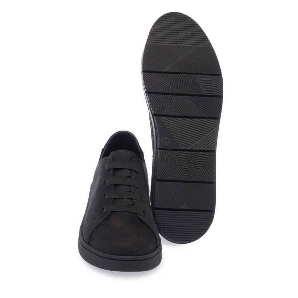 Siyah Deri Kadın Sneaker - K24S1AY67641-A64 - 4