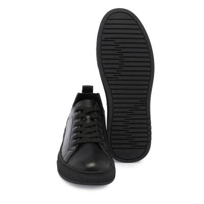  Siyah Deri Kadın Sneaker - K24S1AY67643-A23 - 4