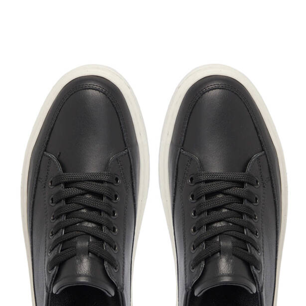 Siyah Deri Kadın Sneaker - K25I1AY67820-A23 - 5