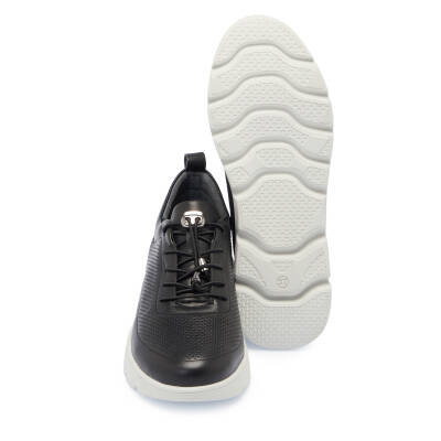  Siyah Deri Kadın Sneaker - K25I1AY67822-A23 - 4