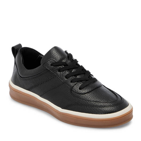 Siyah Hakiki Deri Kadın Sneaker - K25I1AY67826-A41 - 2