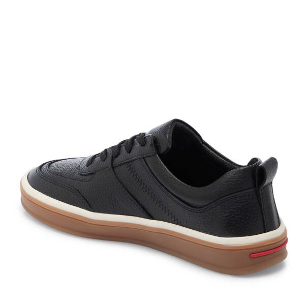 Siyah Hakiki Deri Kadın Sneaker - K25I1AY67826-A41 - 3