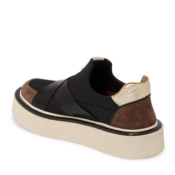 Siyah Hakiki Deri Kadın Sneaker - K25I1AY67876-J5Z - 3