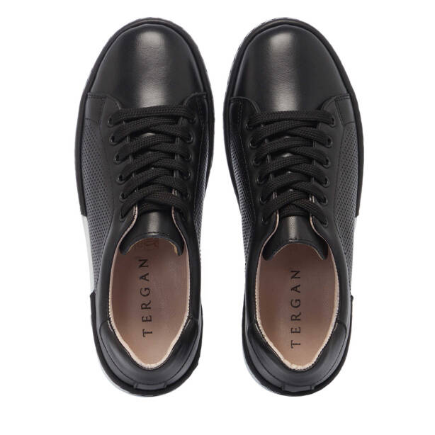 Siyah Hakiki Deri Kadın Sneaker - K25I1AY67922-A23 - 5