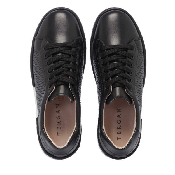 Siyah Hakiki Deri Kadın Sneaker - K25I1AY67922-A23 - 5