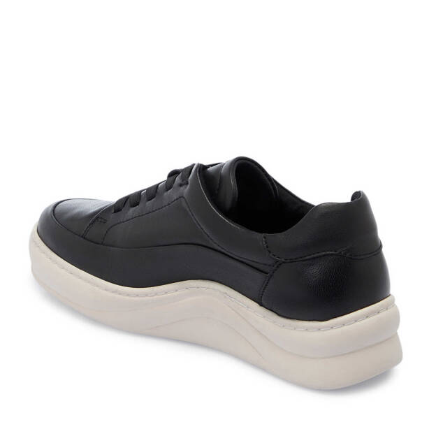 Siyah Hakiki Deri Kadın Sneaker - K25I1AY67939-A23 - 3