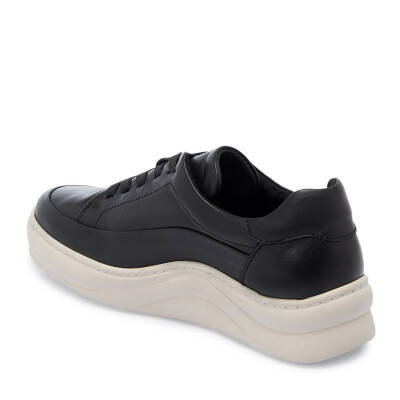 Siyah Deri Kadın Sneaker - K25I1AY67939-A23 - 2