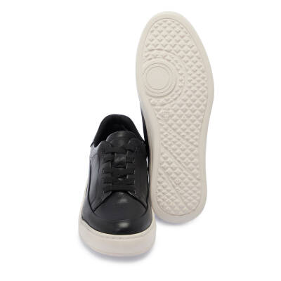 Siyah Deri Kadın Sneaker - K25I1AY67939-A23 - 4